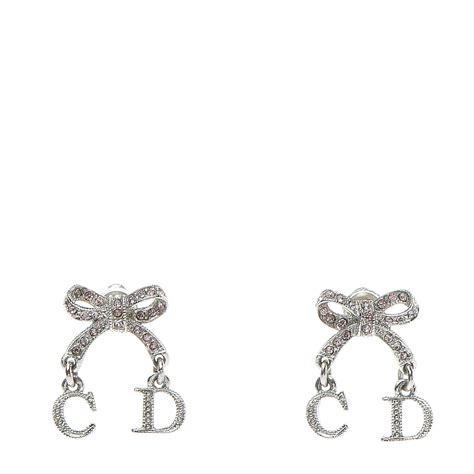 dior bow earrings